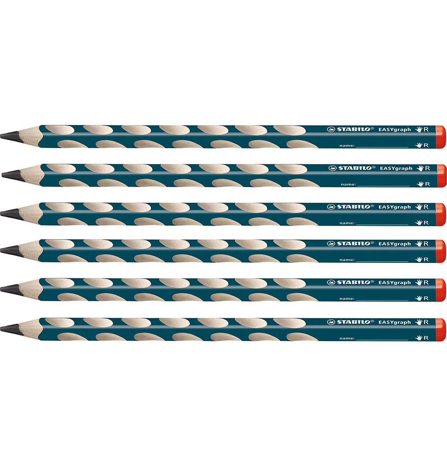 stabilo-easygraph-crayon-papier-ergonomique-lot-de-6-hb image 1