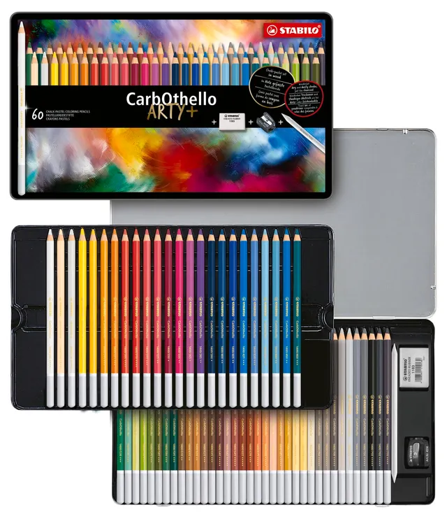 stabilo-carbothello-crayon-pastel-sec-bo-te-m-tal-x-60-couleurs image 1