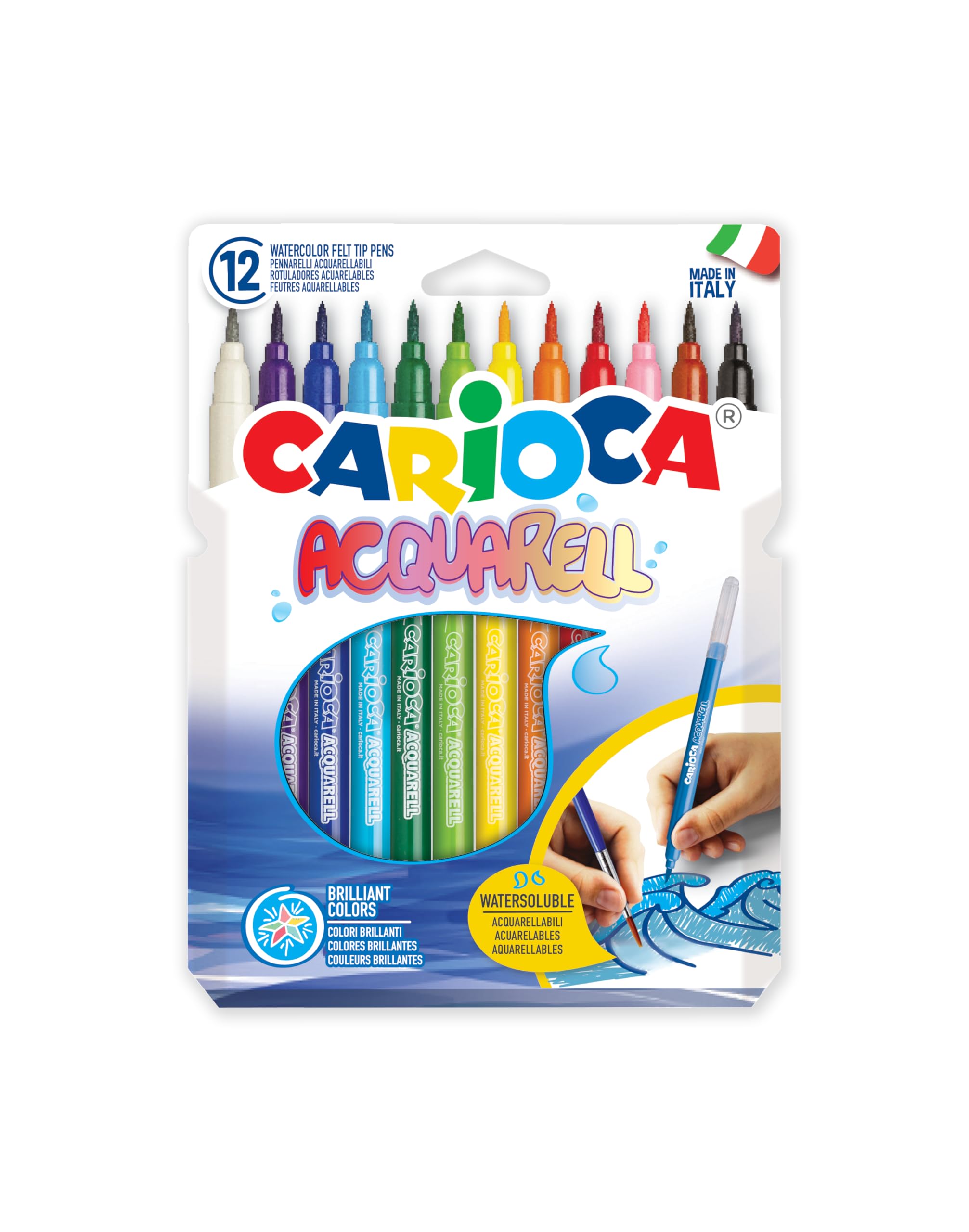 carioca-acquarell-set-de-12-marqueurs-aquarelle-pour-enfants image 2