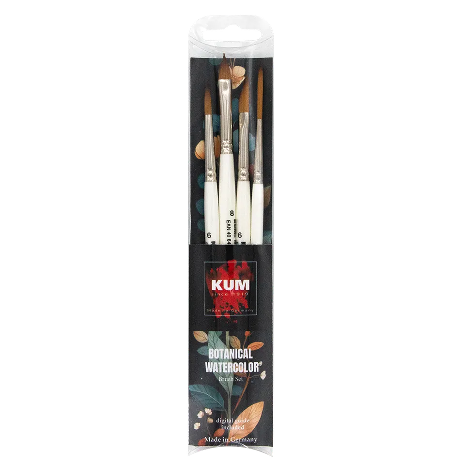 kum-x-juro-botanical-watercolor-set-de-pinceaux-aquarelle image 1