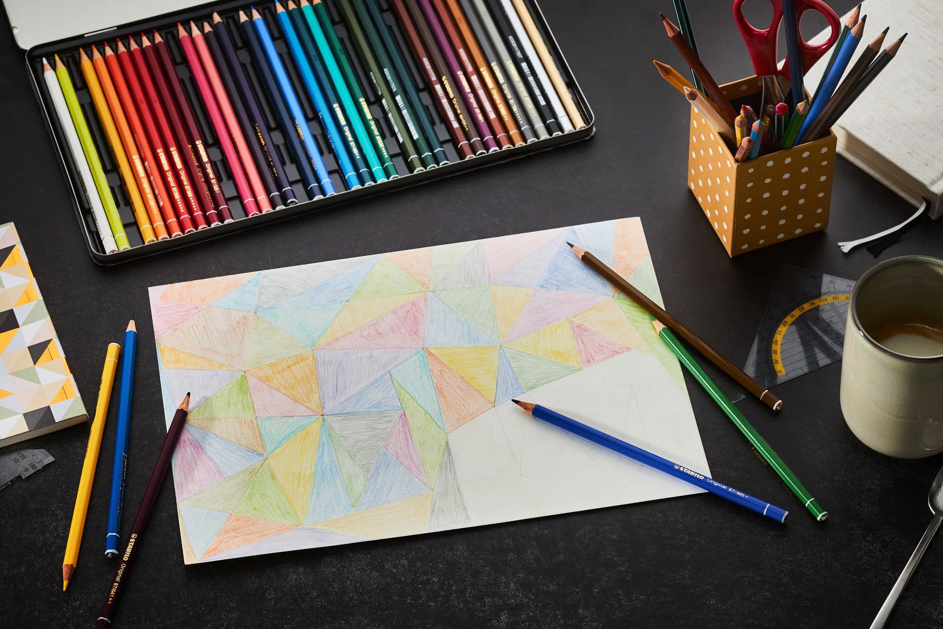 stabilo-original-arty-crayon-de-couleur-mine-fine-bo-te-m-tal-x-38 image 5