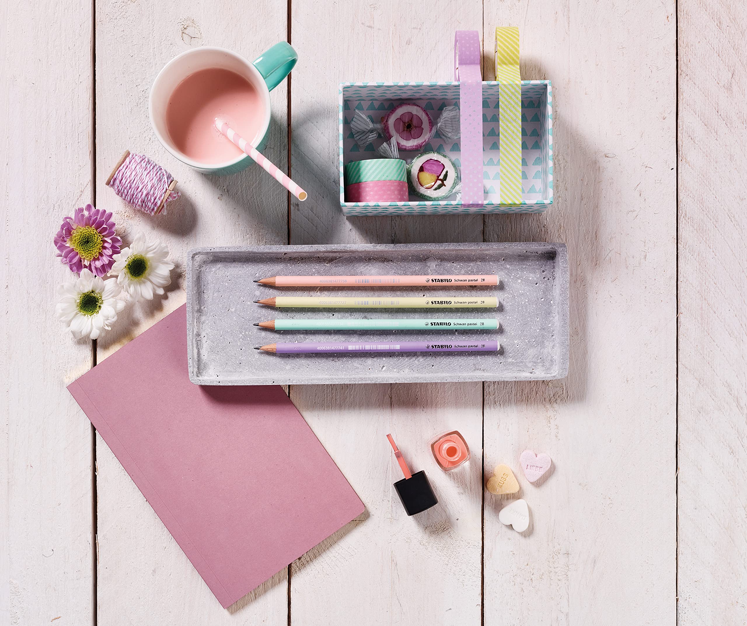 stabilo-swano-pastel-crayon-papier-graphite-hb-pot-x-72 image 2