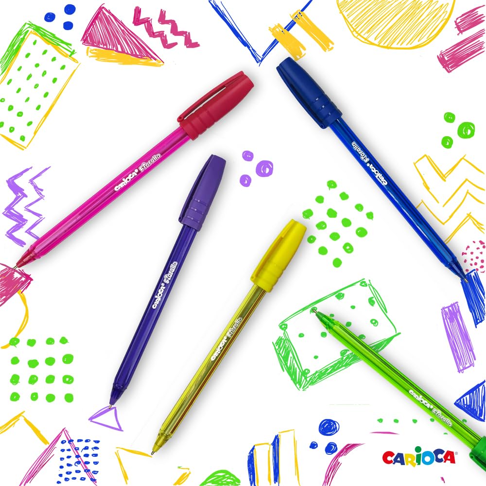 carioca-fiorella-lot-de-6-stylos-gel-m-tallis-s-pointe-1-mm-corps-triangulaire-t image 5