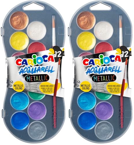 carioca-aquarelles-m-talliques-acquarell-tui-de-12-pastilles-30-mm image 6