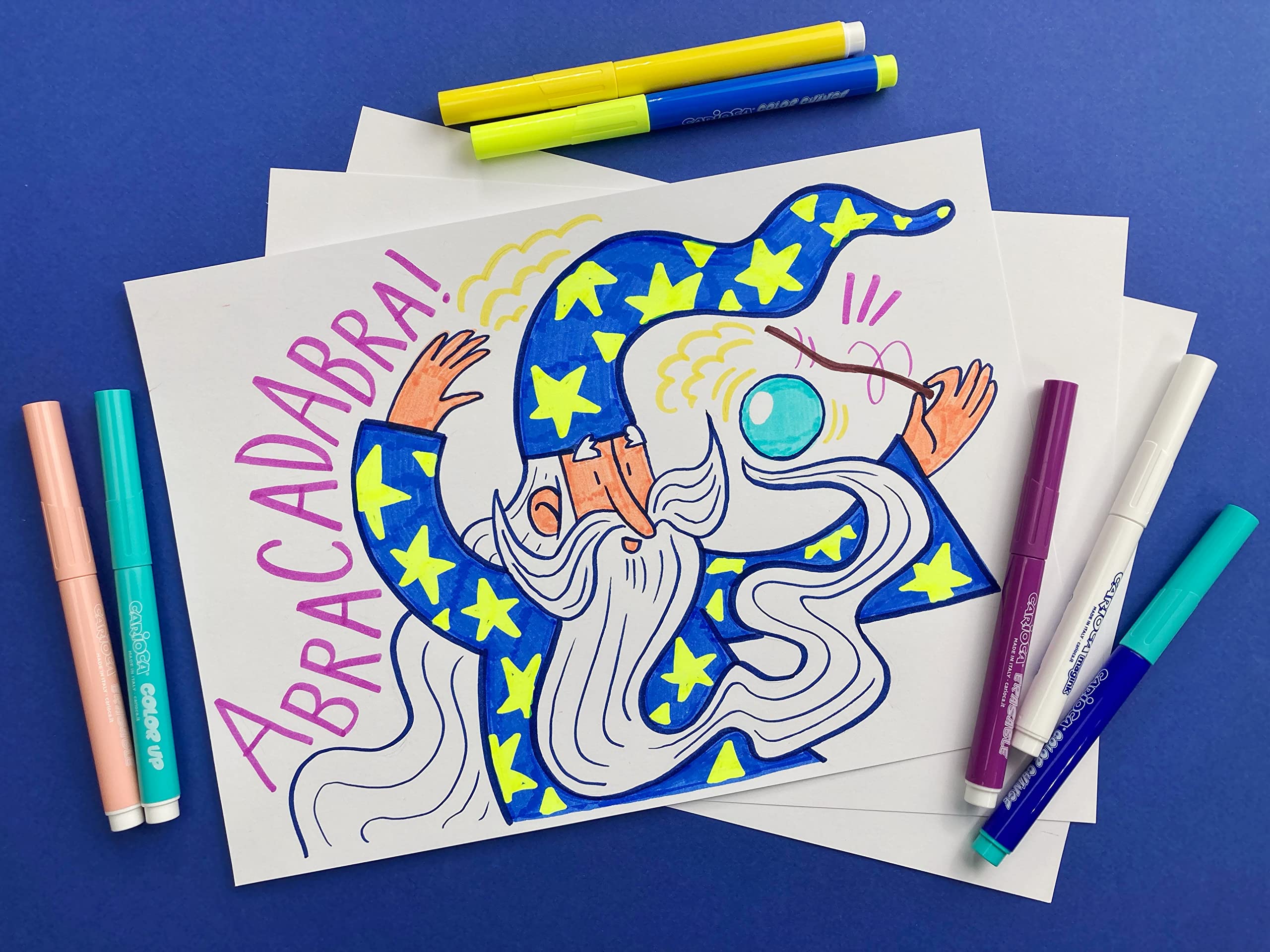 carioca-magic-markers-stereo-magic-20-bo-te-de-20-marqueurs-effa-ables-encre-cha image 2