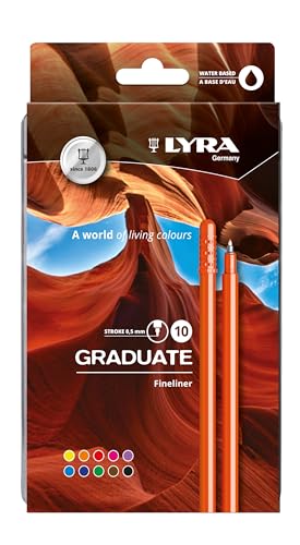 lyra-graduate-fineliner-bo-te-m-tal-20-feutres-fins-0-5-mm-encre-base-d-eau image 4