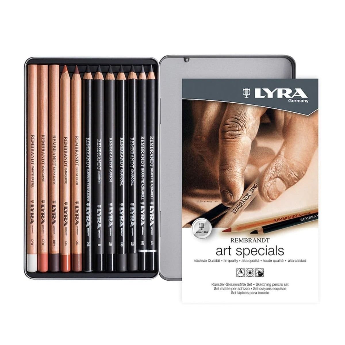 lyra-rembrandt-art-special-crayons-dessin-techniques-bo-te-m-tal-x-12 image 2