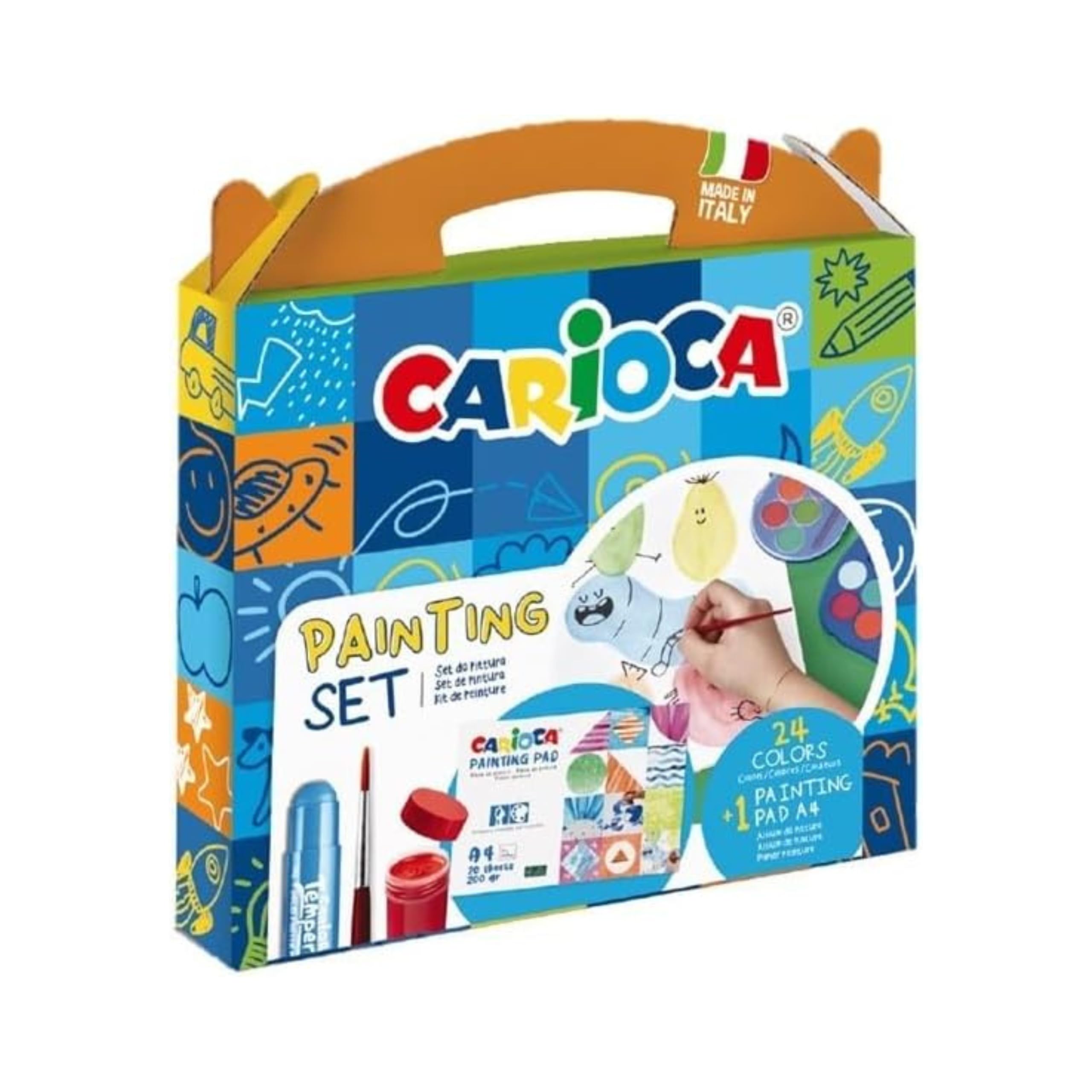 carioca-mallette-sp-ciale-painting-set-25-pi-ces-gouaches-aquarelles-et-temperel image 2