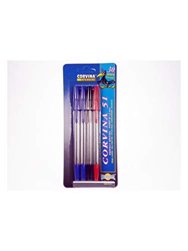 carioca-corvina-classic-pack-de-4-stylos-bille-bleus-pointe-1-mm image 8