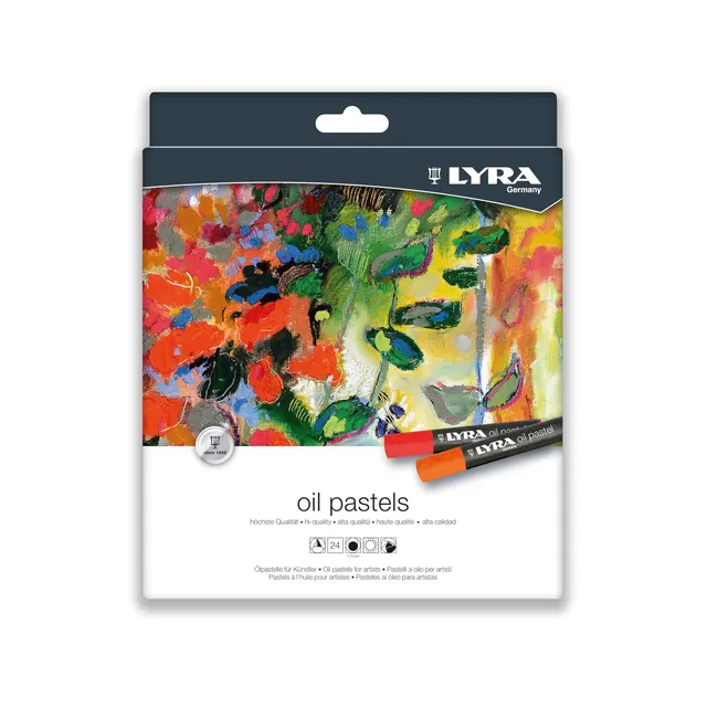 lyra-oil-pastels-tui-de-24-pastels-l-huile-assortis-diam-tre-11-mm image 1