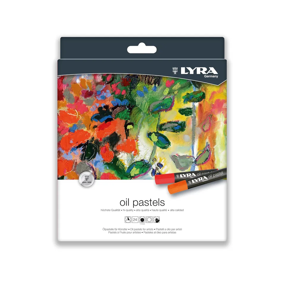 lyra-oil-pastels-tui-de-24-pastels-l-huile-assortis-diam-tre-11-mm image 1