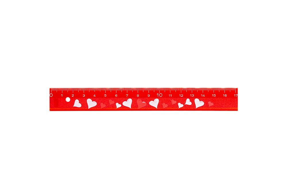 kum-lineal-love-17-cm-r-gle-plate-scolaire image 1