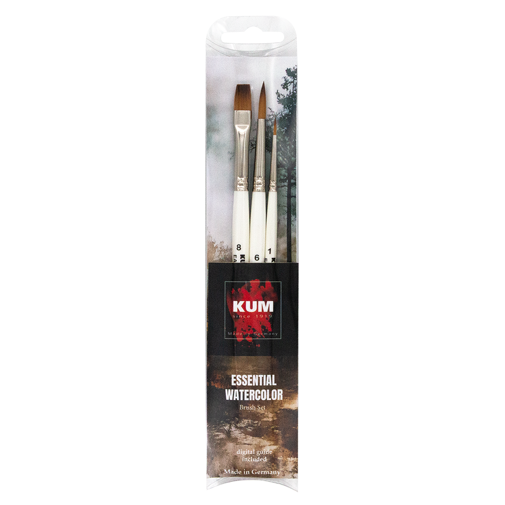 kum-essential-watercolor-pinselset-set-de-pinceaux-aquarelle image 1