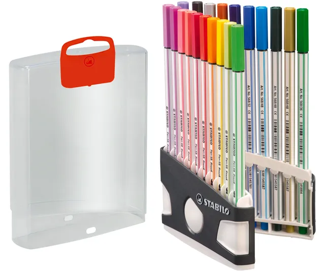 stabilo-pen-68-brush-arty-colorparade-feutres-pinceau-x-20 image 1