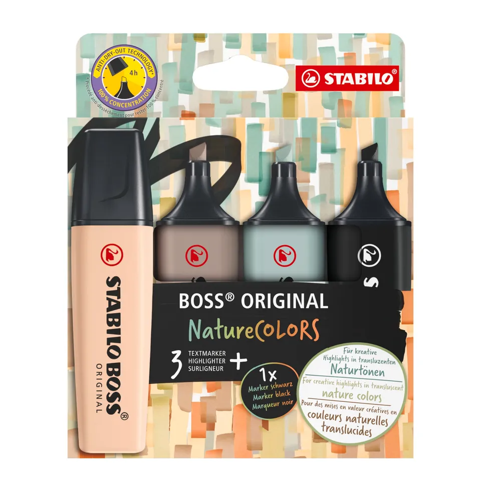 stabilo-boss-original-naturecolors-tui-4-surligneurs image 1