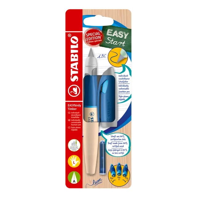 stabilo-easybirdy-timber-stylo-plume-gaucher-bleu-cl-de-r-glage image 1