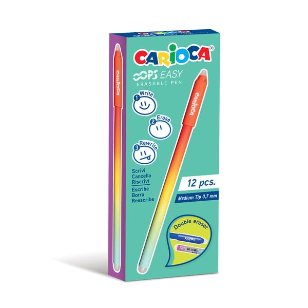 carioca-oops-easy-stylo-gel-effa-able-rouge-0-7-mm-lot-de-12 image 1