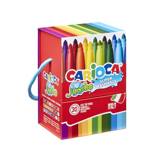 carioca-jumbo-colors-marqueur-enfant-pointe-maxi-6-mm-bo-te-rigide-de-30 image 8