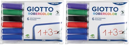 giotto-robercolor-pochette-de-6-feutres-tableau-blanc-assortis-pointe-ogive-m-di image 8