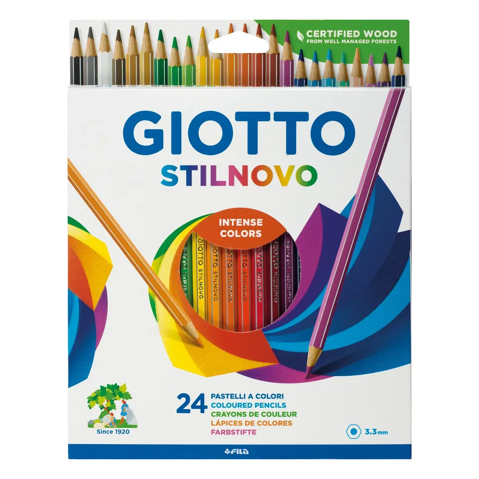 giotto-stilnovo-tui-24-crayons-de-couleur-hexagonaux-mine-3-3-mm image 1