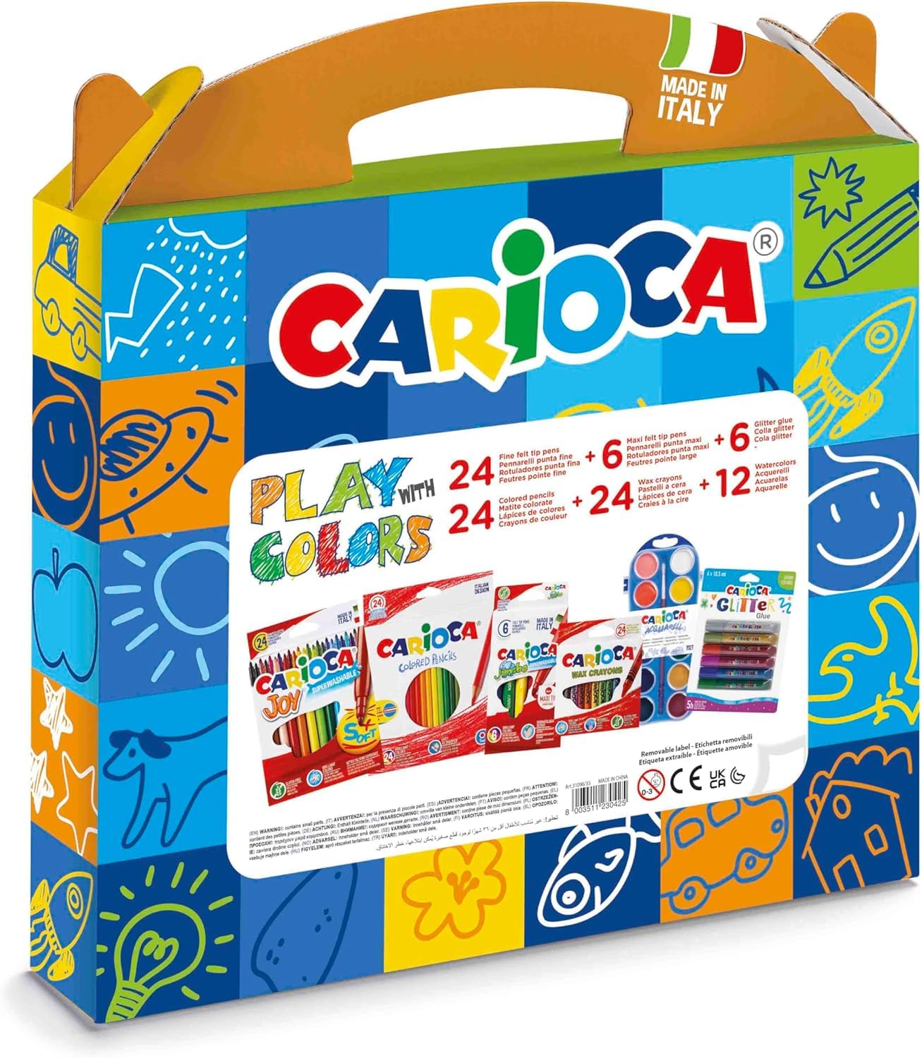 carioca-play-with-colors-coffret-coloriage-90-pi-ces image 2