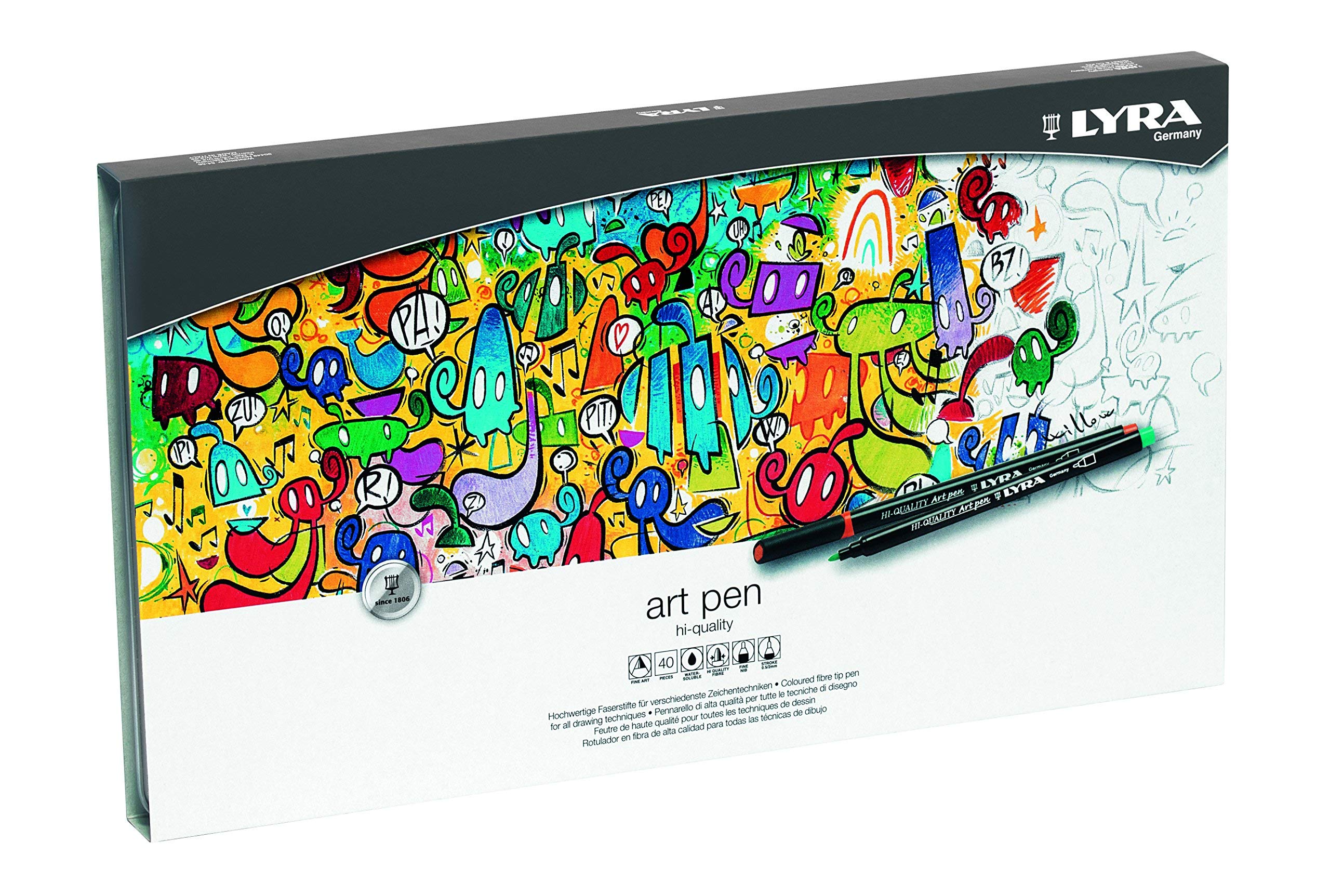 lyra-art-pen-hi-quality-bo-te-m-tal-30-feutres-fins-aquarellables image 6