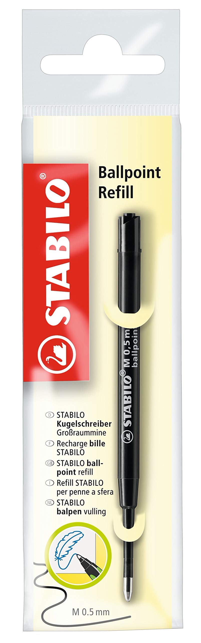 stabilo-pointball-recharge-stylo-bille-lot-x-10-noir-0-5-mm image 2