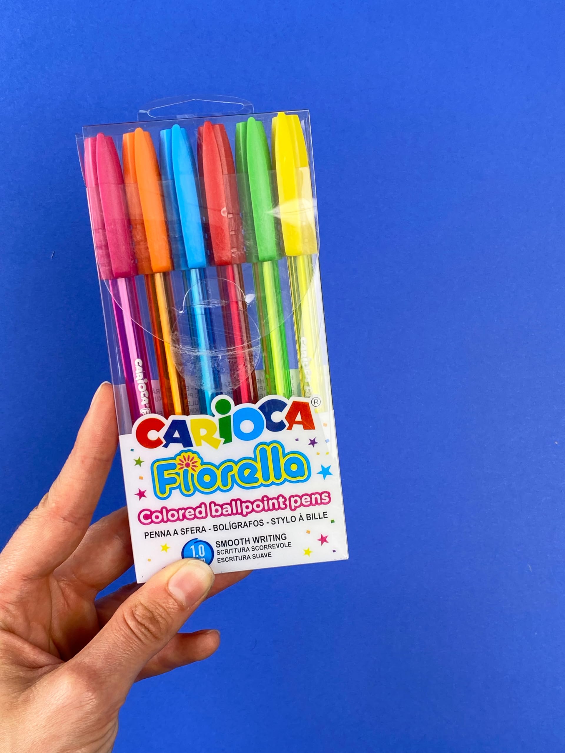 carioca-fiorella-lot-10-stylos-bille-1-mm-couleurs-assorties image 5