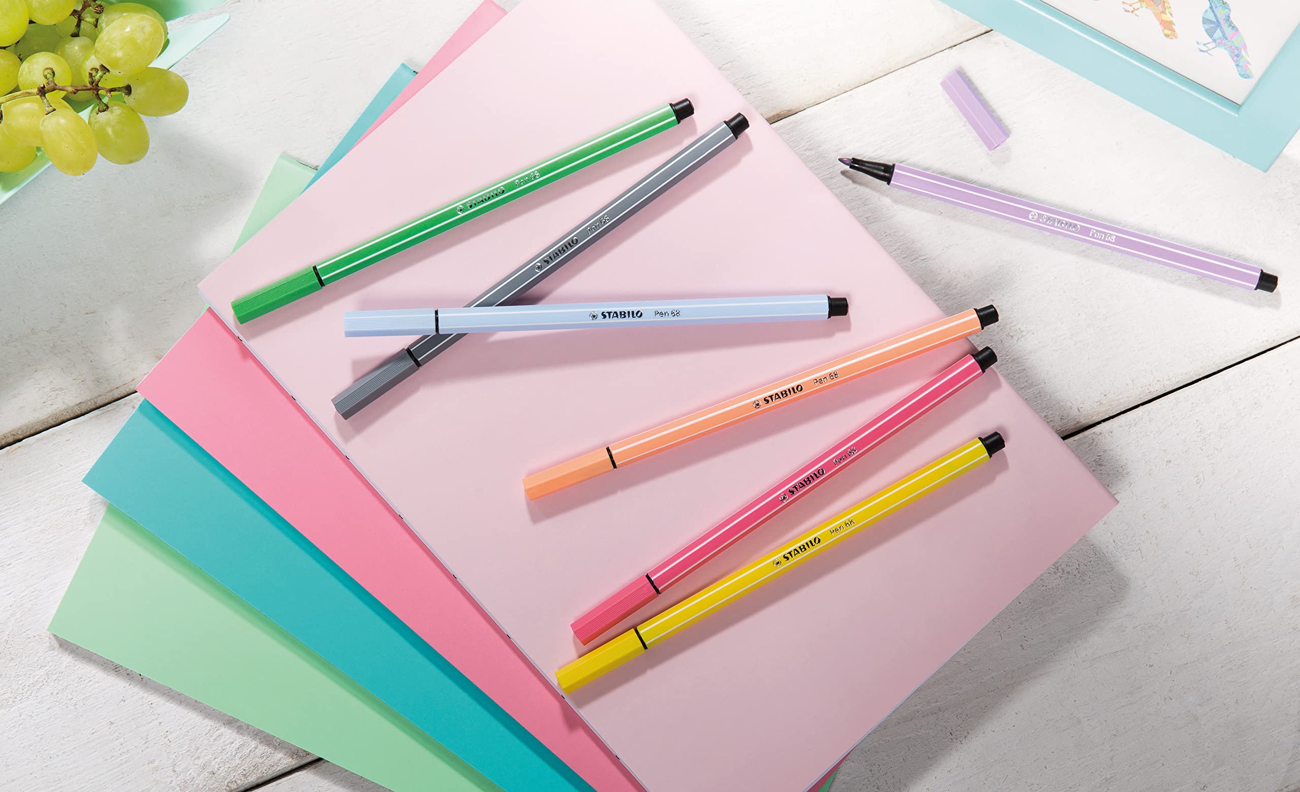 stabilo-pen-68-pastellove-feutre-coloriage-tui-15-pastel image 3