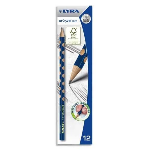 lyra-groove-slim-crayon-graphite-triangulaire-hb-lot-de-12 image 1
