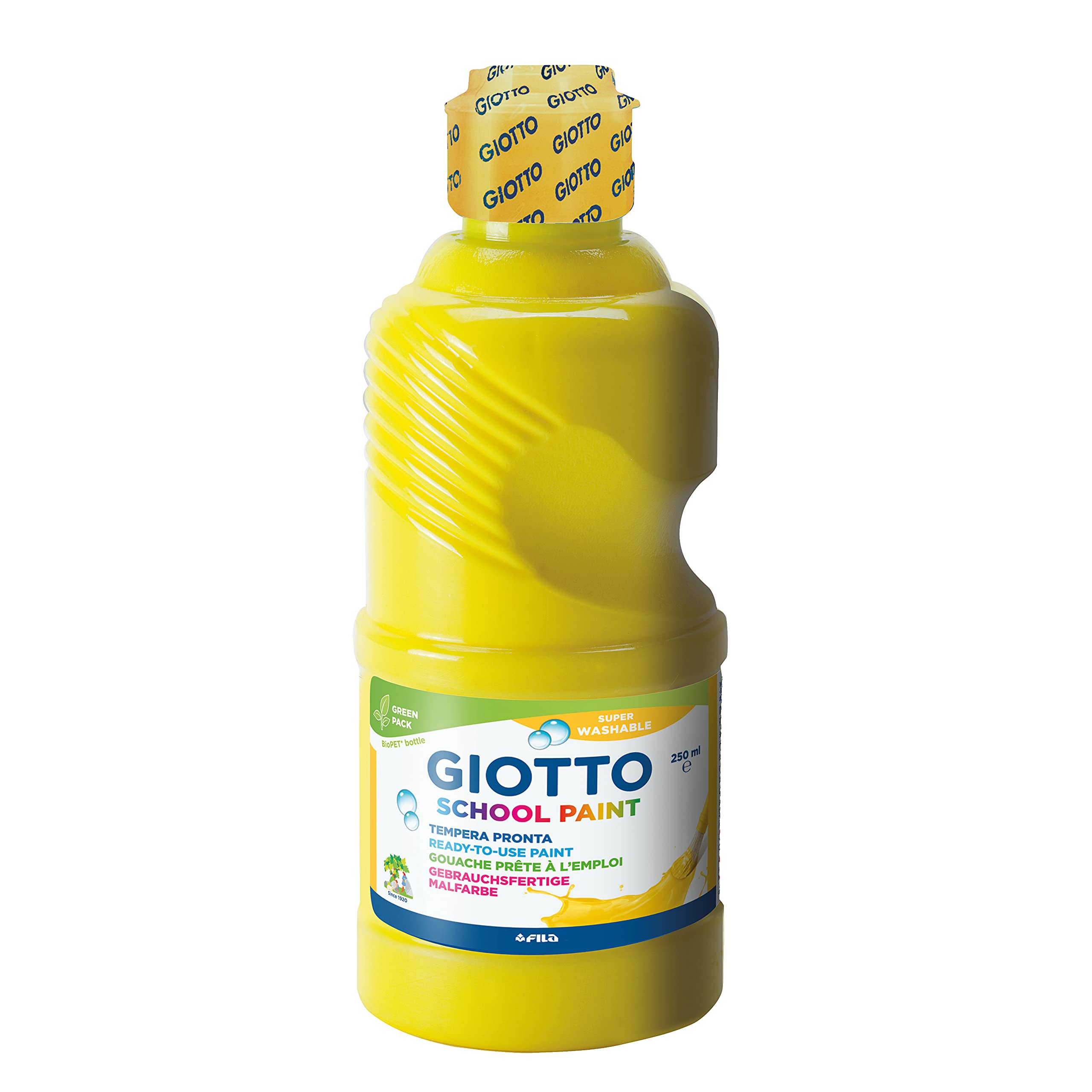 giotto-school-paint-gouache-lot-de-3-x-250-ml-jaune-rouge-bleu image 4