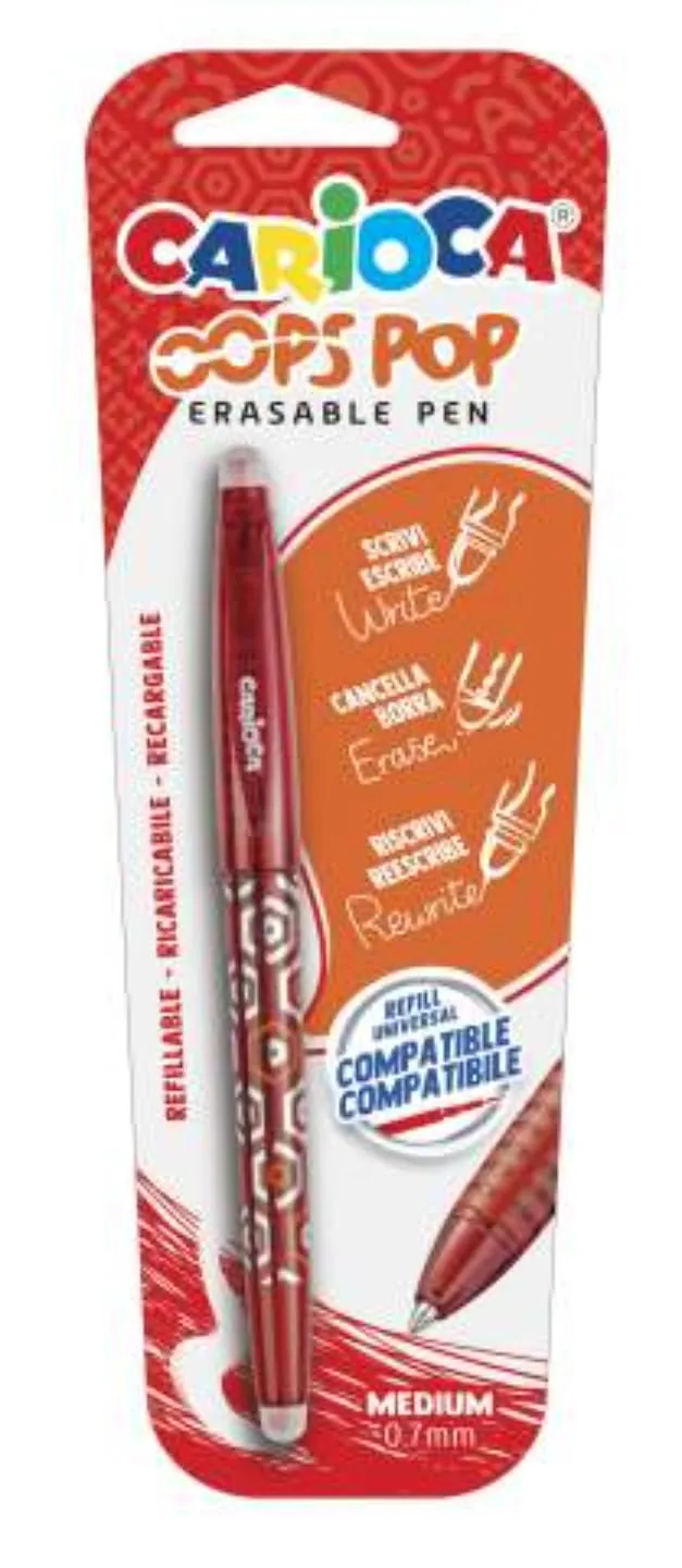 carioca-oops-pop-41044-03-stylo-bille-effa-able-rouge image 1