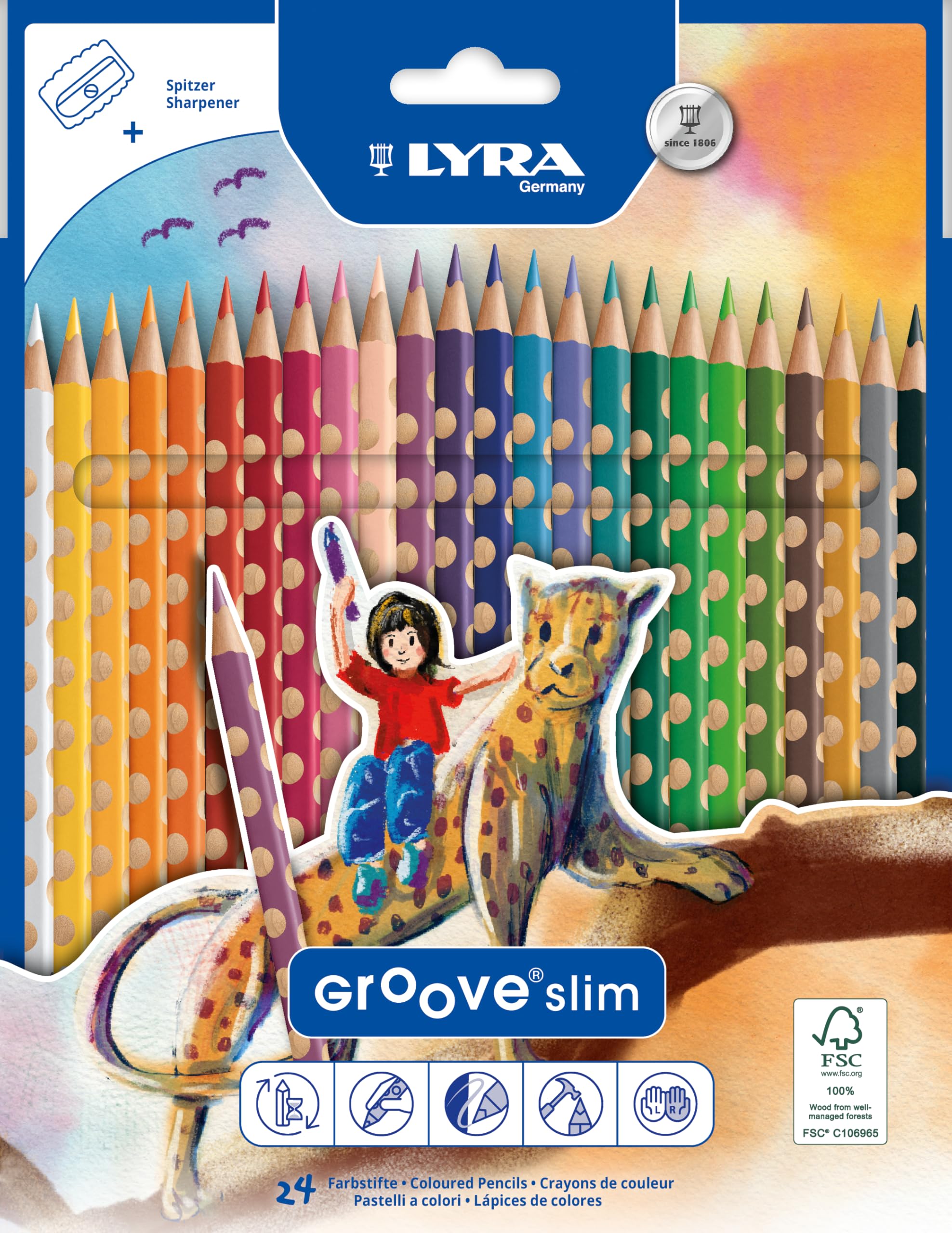 lyra-groove-slim-graphite-hb-pot-de-48-crayons-graphite-triangulaires image 4