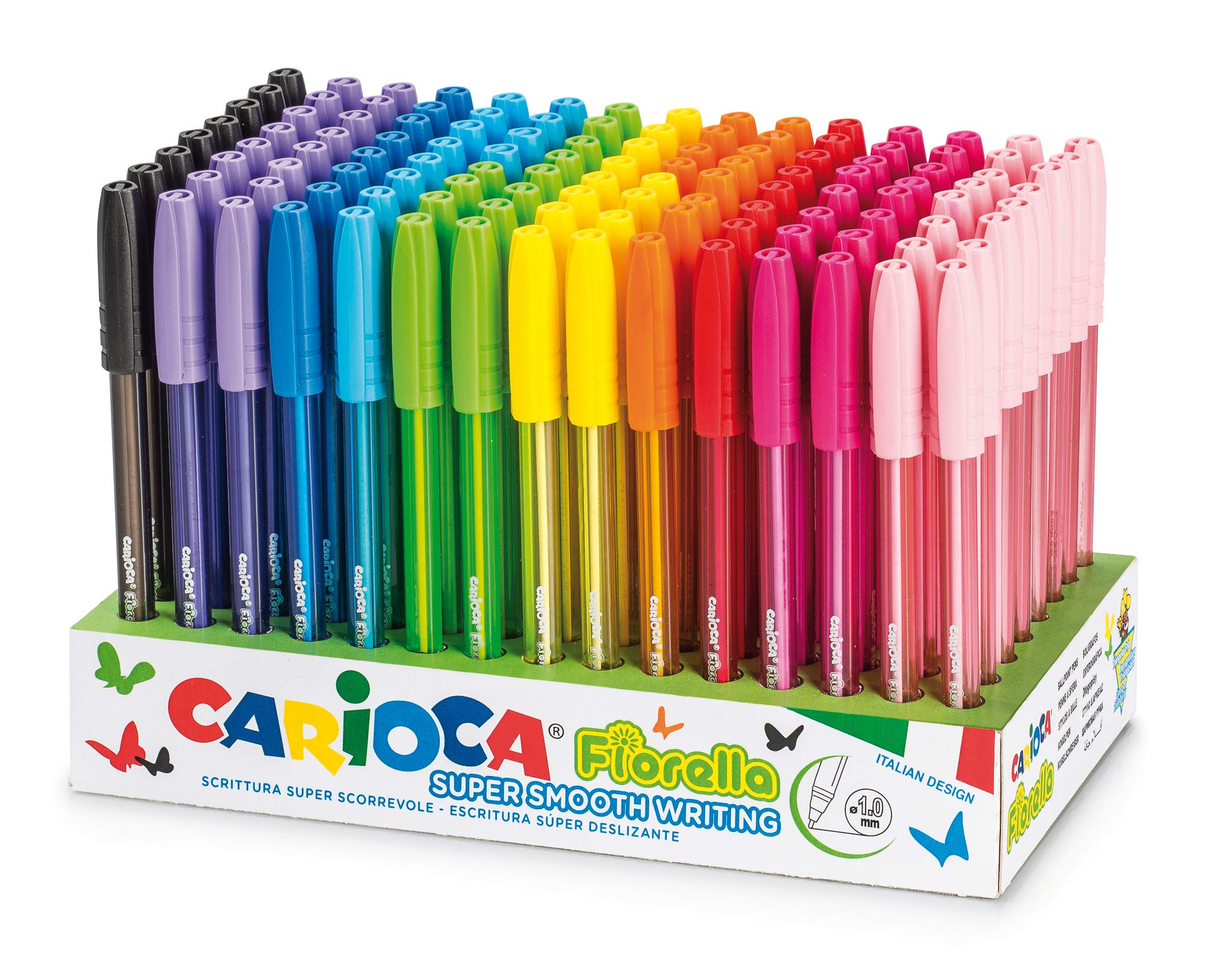 carioca-fiorella-fluo-42808-stylo-bille-lot-de-120-pi-ces image 1