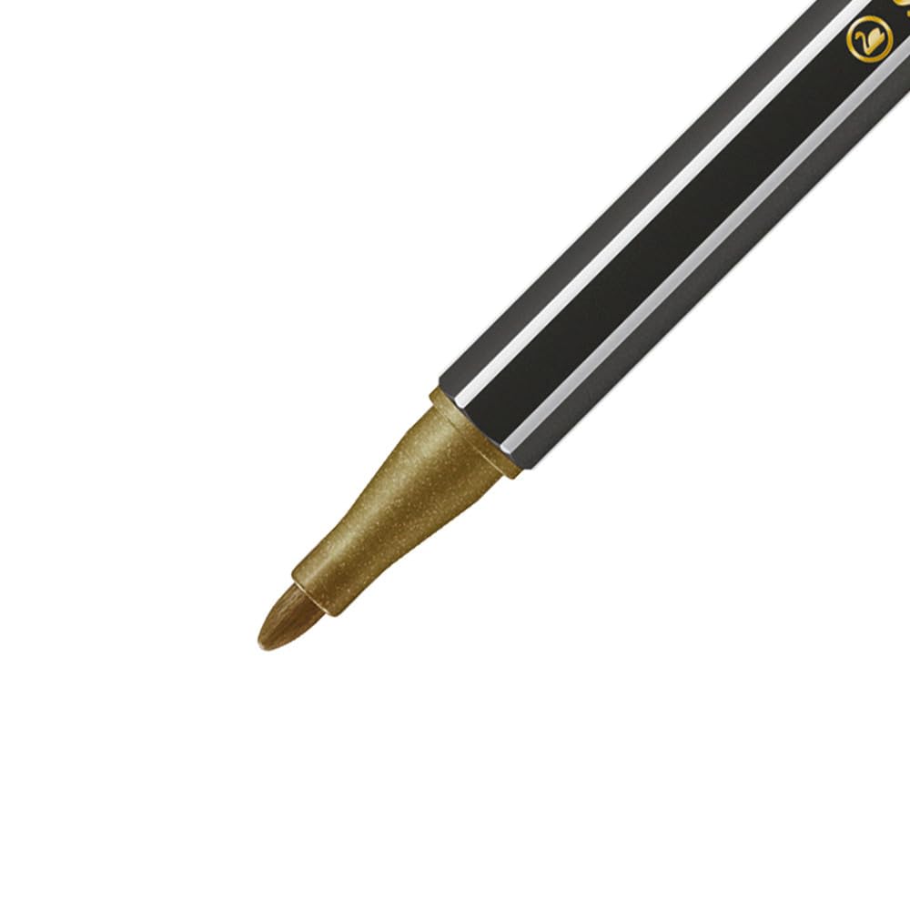 stabilo-pen-68-metallic-lot-10-feutres-metallises-pointe-moyenne-1-4-mm image 2