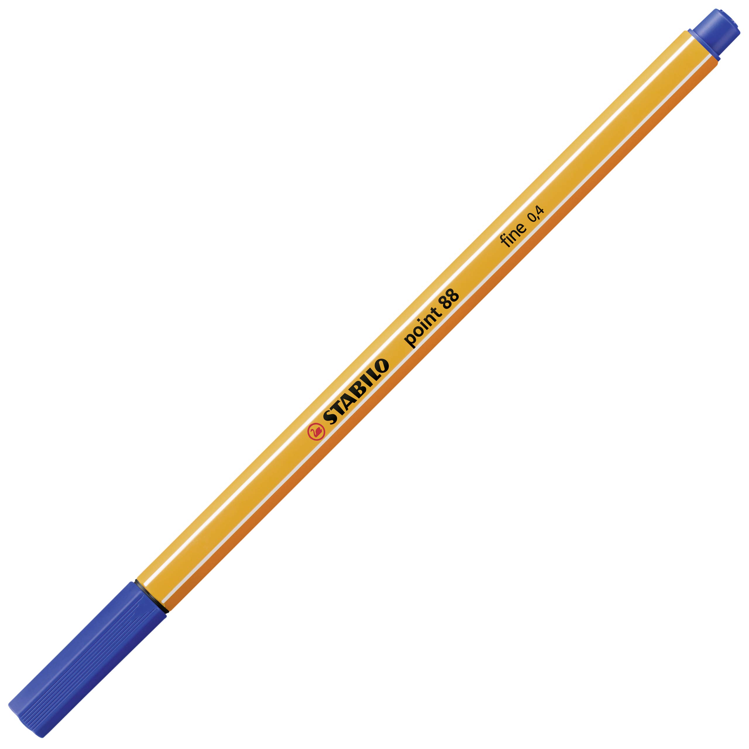 stabilo-point-88-stylo-feutre-pointe-fine-0-4-mm-blister-x3-bleu image 2