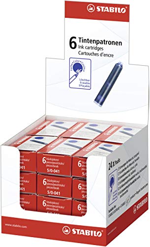 stabilo-cartouche-lot-de-144-recharges-standard-pour-stylo-plume-encre-effa-able image 5