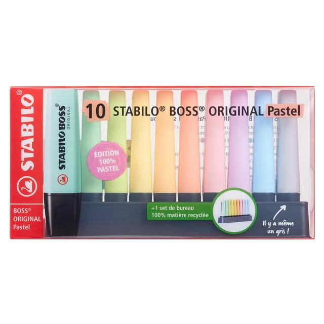 stabilo-boss-original-pastel-surligneurs-de-bureau-x10-version-2 image 1