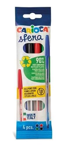 carioca-sfera-flowpack-stylo-bille-lot-de-4-unit-s-assorties image 2