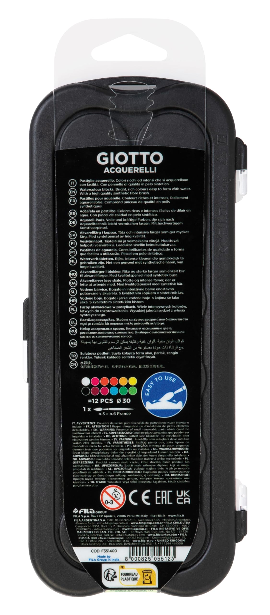 giotto-acquerelli-fluo-bo-te-12-pastilles-de-gouache-fluorescente-30-mm-pinceau image 4