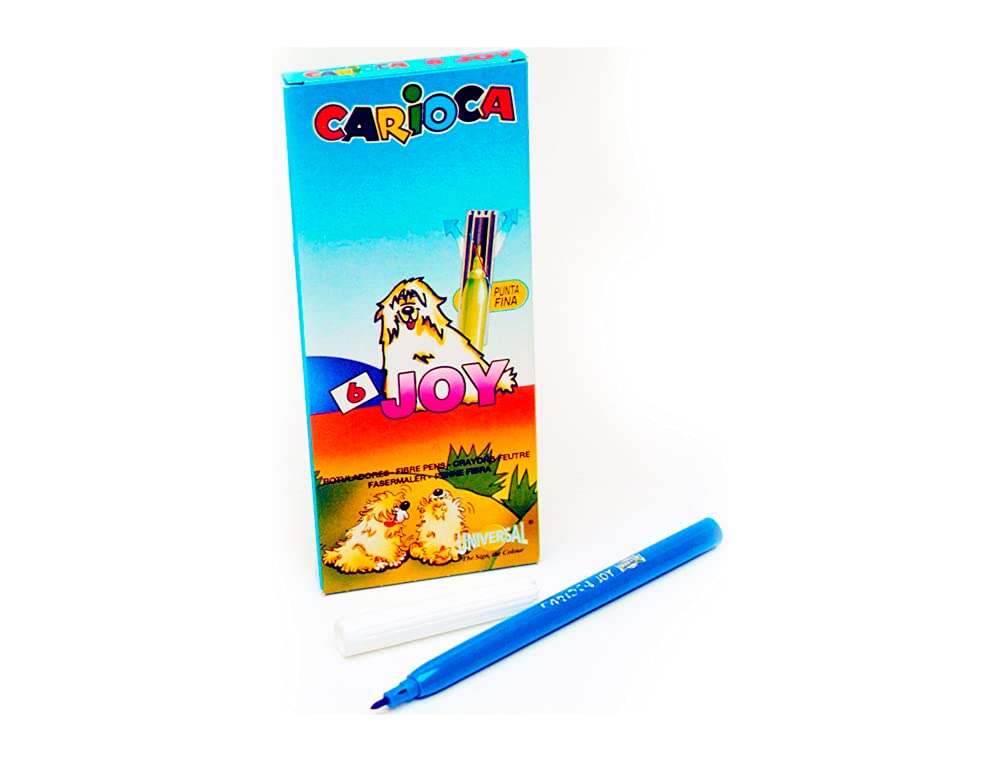 carioca-joy-feutres-lavables-pointe-bloqu-e-2-6-mm-6-couleurs image 1