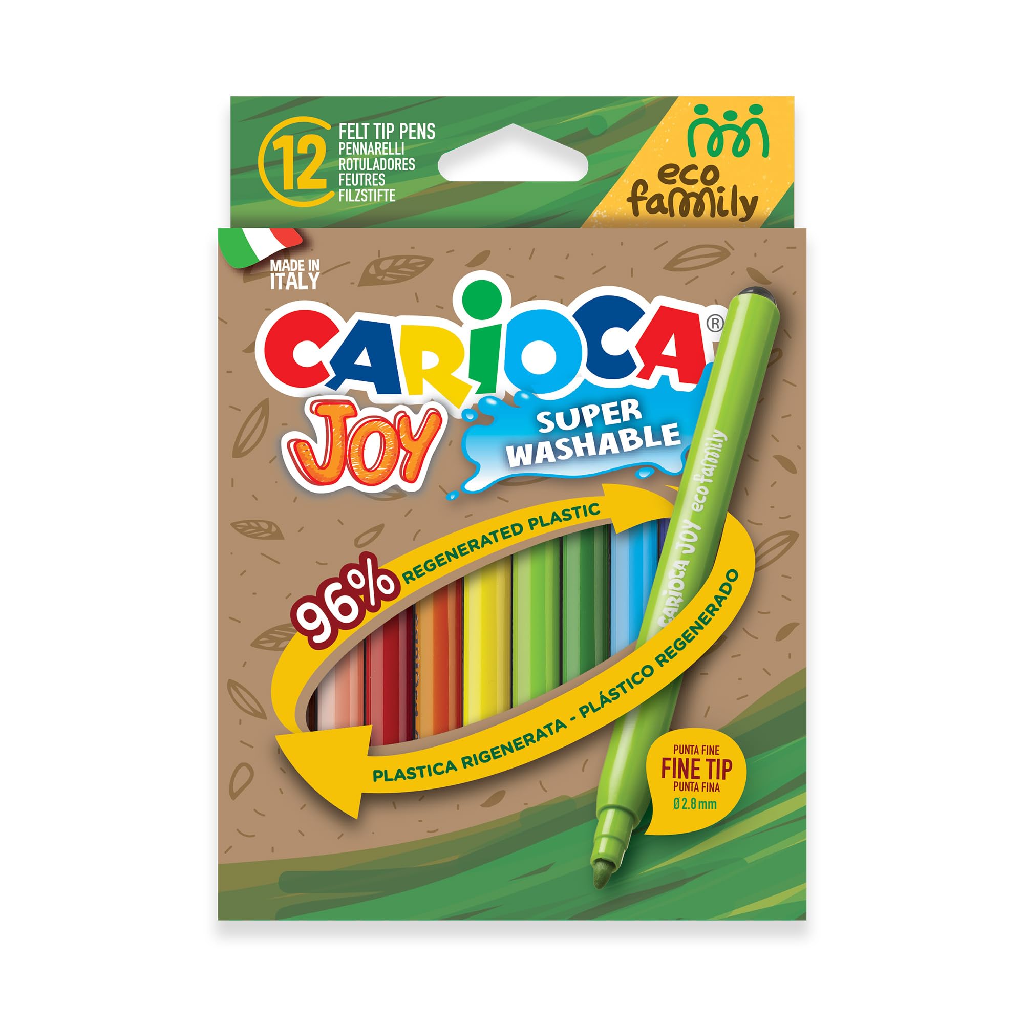 carioca-joy-eco-family-bo-te-12-feutres-super-lavables-2-8-mm image 1