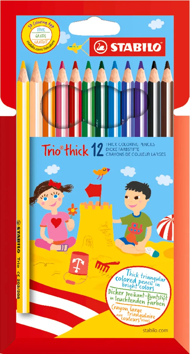 stabilo-trio-crayon-de-couleur-triangulaire-tui-carton-x-12-coloris-assortis image 1