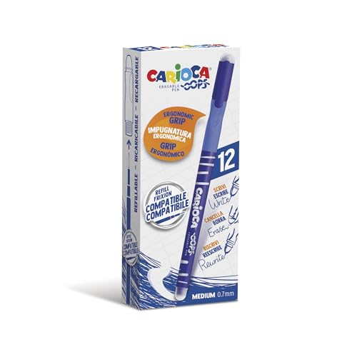 carioca-oops-bleu-stylo-effacable-0-7-mm-lot-de-12 image 8
