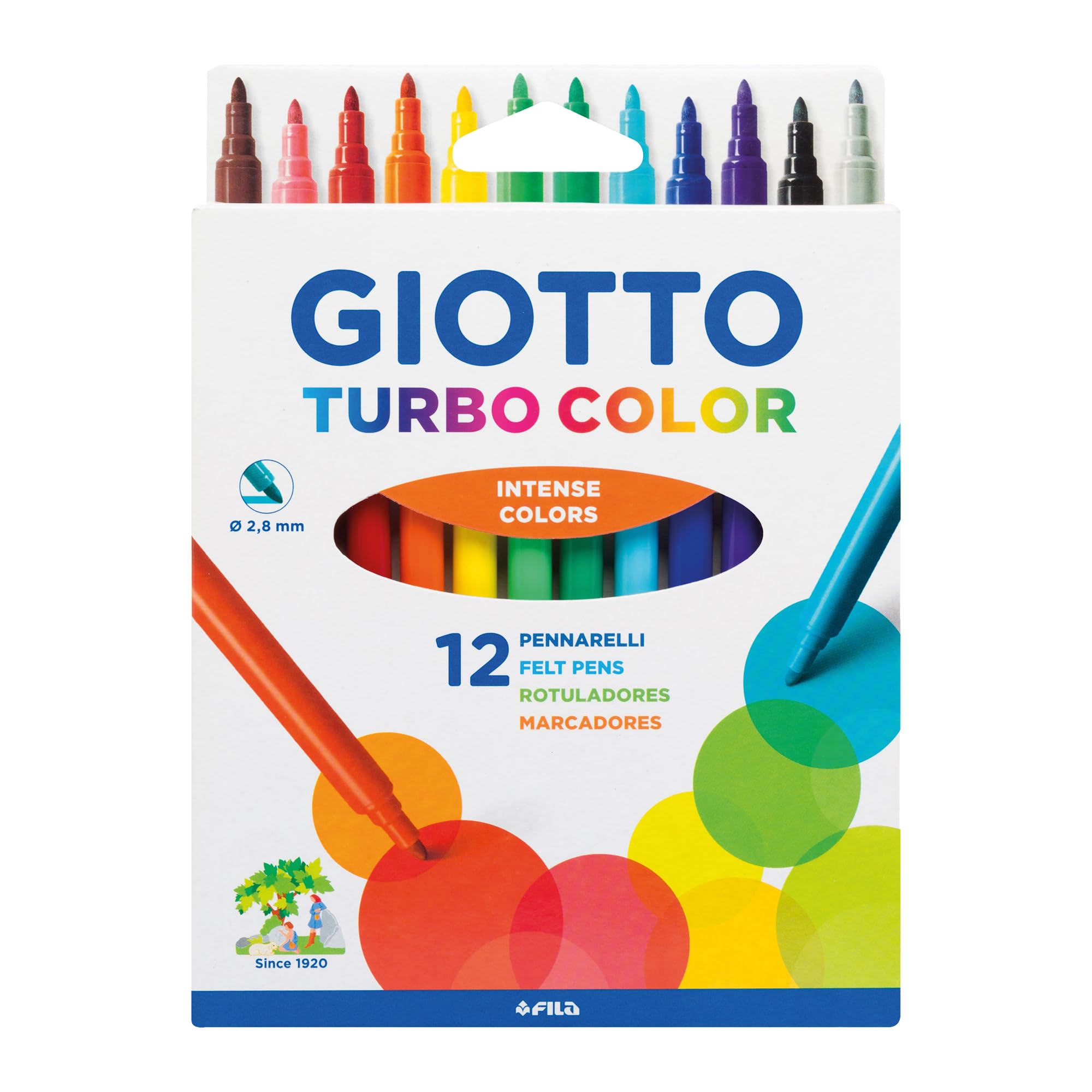 giotto-turbo-color-25926-pot-de-96-feutres-pointe-polyester-2-8-mm-encre-non-tox image 6