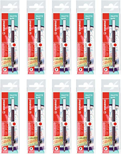 stabilo-palette-lot-de-10-recharges-d-encre-gel-rouge-pour-stylo-roller image 7
