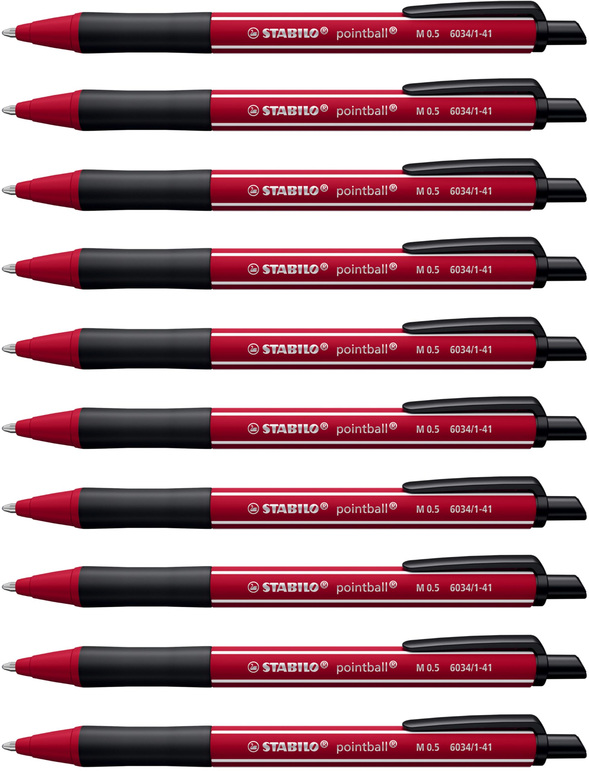 stabilo-pointball-wildflower-mauve-glycine-lot-10-stylos-bille-bleus-rechargeabl image 7