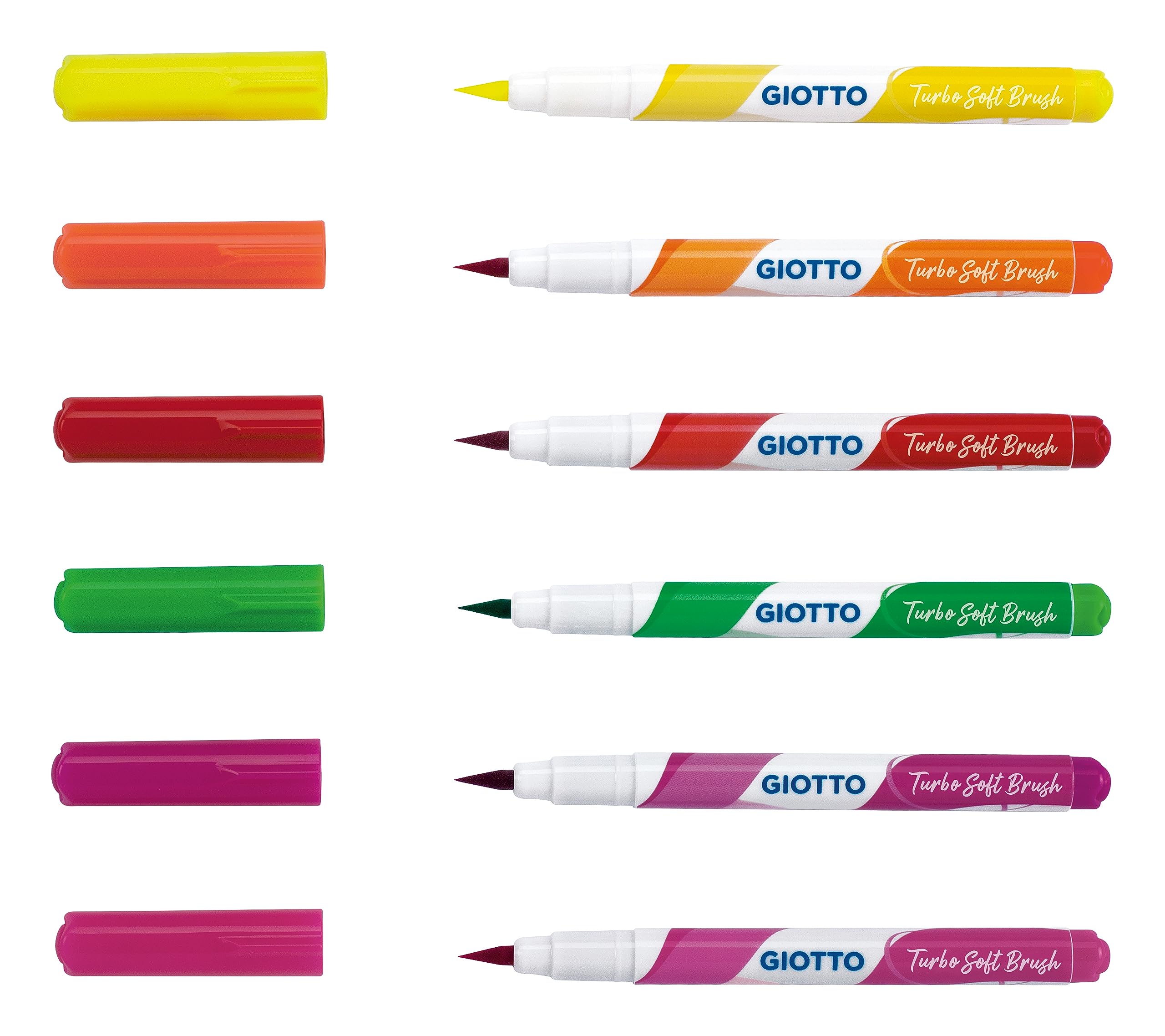 giotto-turbo-soft-brush-fluo-tui-6-feutres-pointe-pinceau image 3
