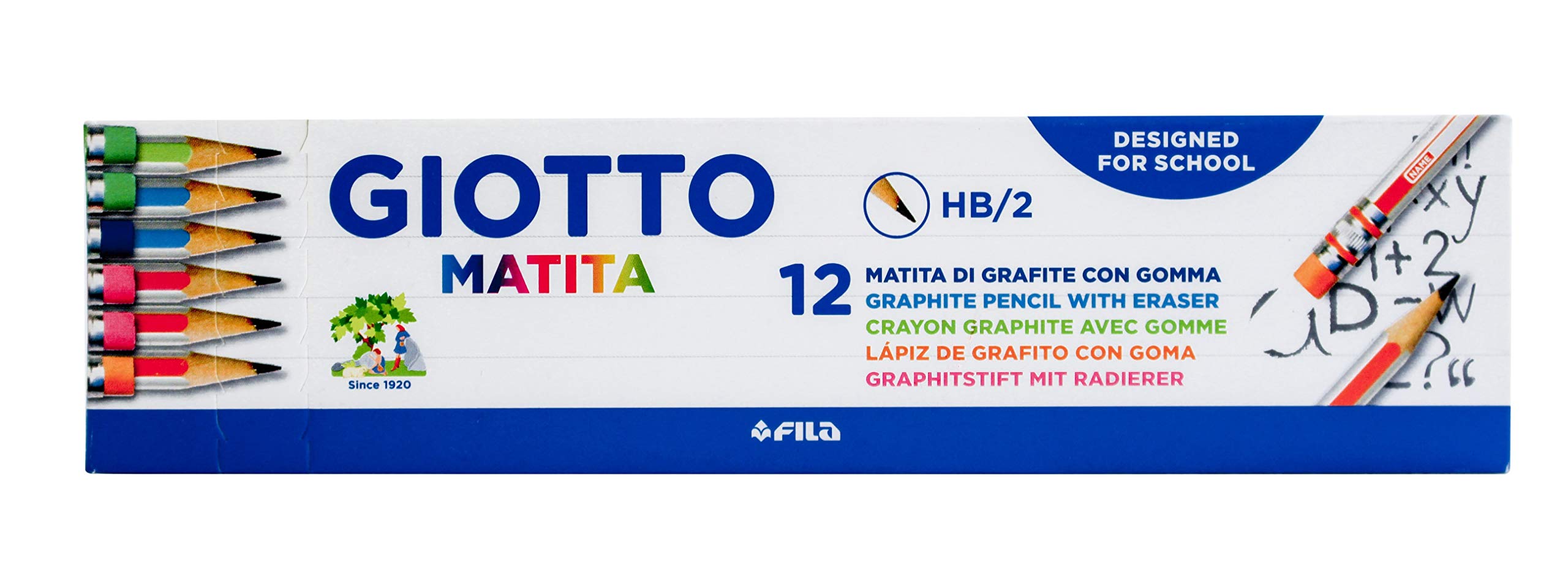 giotto-matita-crayon-graphite-hb-avec-gomme-blister-4-crayons image 4
