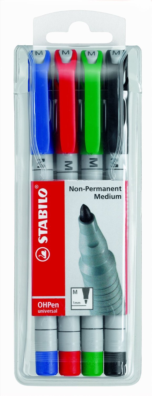stabilo-ohpen-pochette-4-marqueurs-non-permanents-pointe-medium-1-mm image 4